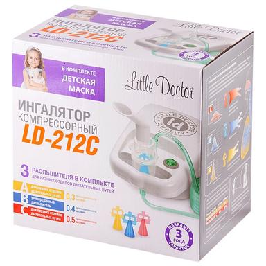 Литтл Доктор Ингалятор компрессорный LD-212С компактный маски д/взрослых и детей белый