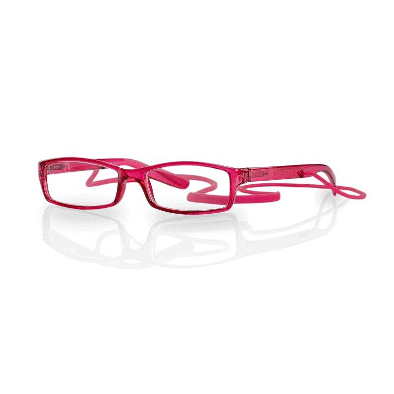 Очки корригирующие Kemner Optics глянцевые пластик со шнуром для чтения +1,5 розовые