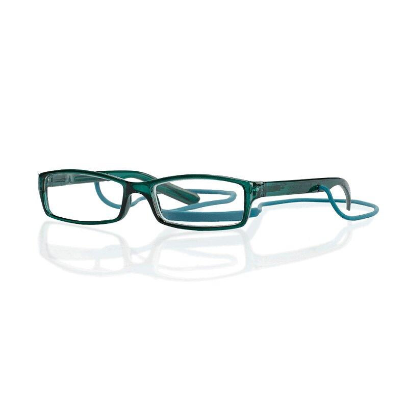 Очки корригирующие Kemner Optics глянцевые пластик со шнуром для чтения +1,0 зеленые