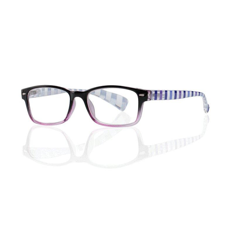 Очки корригирующие Kemner Optics пластик для чтения +1,5 с градиентом черно-фиолетовые