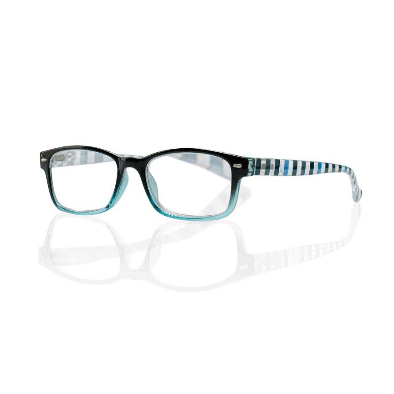 Очки корригирующие Kemner Optics пластик для чтения +3,0 с градиентом черно-голубые