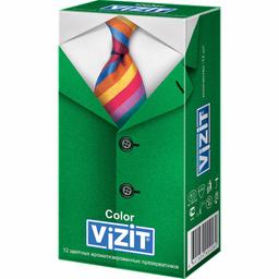 Vizit Колор Презервативы цветные ароматизированные 12 шт