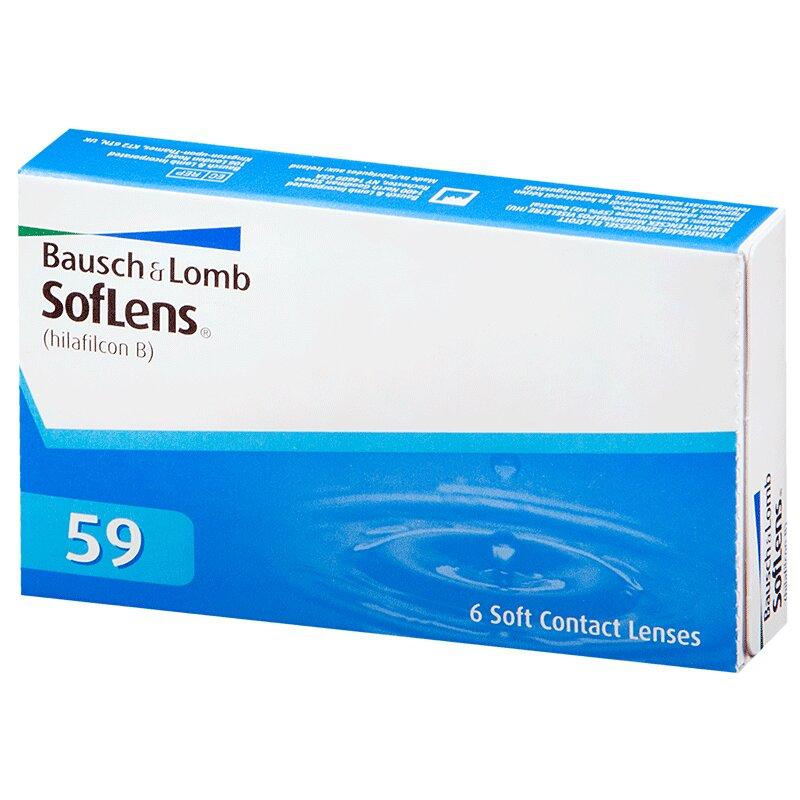 Линза контактная SofLens 59 BC=8,6 -6,00 6 шт