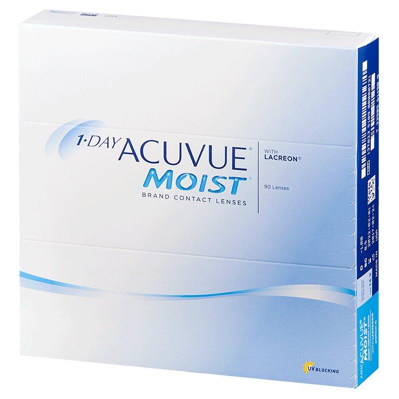 Линза контактная Acuvue 1-DAY Moist BC=8,5 -0,50 90 шт