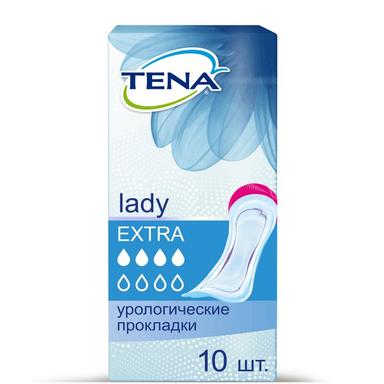 Прокладки для взрослых урологические Тена леди экстра №10