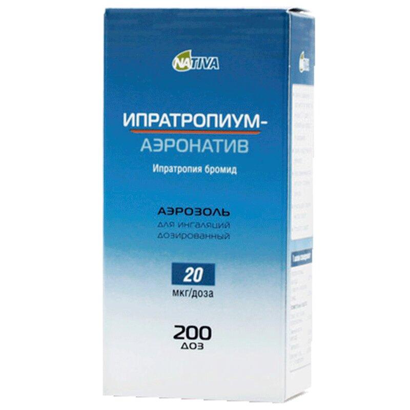 Ипратропиум-аэронатив аэрозоль для ингаляций 20 мкг/доза 200доз 1 шт