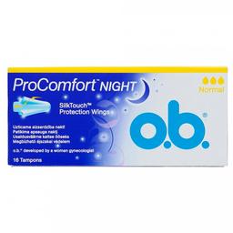 Тампоны ватные "O.b." Pro Comfort найт нормал 16 шт + 8