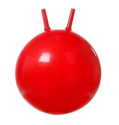 Мяч гимнастический с рожками диаметр 45см красный