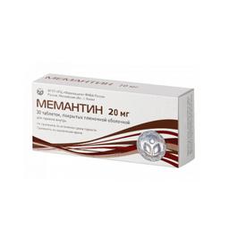 Мемантин таблетки 20 мг 30 шт