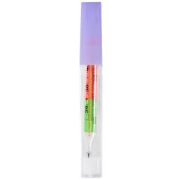 Клинса Термометр ртутный с цветной шкалой и защитным покрытием в пластиковом футляре