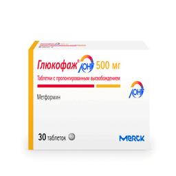 Глюкофаж Лонг таблетки 500 мг 30 шт