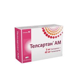 Телсартан АМ таб.5+40 мг 28 шт
