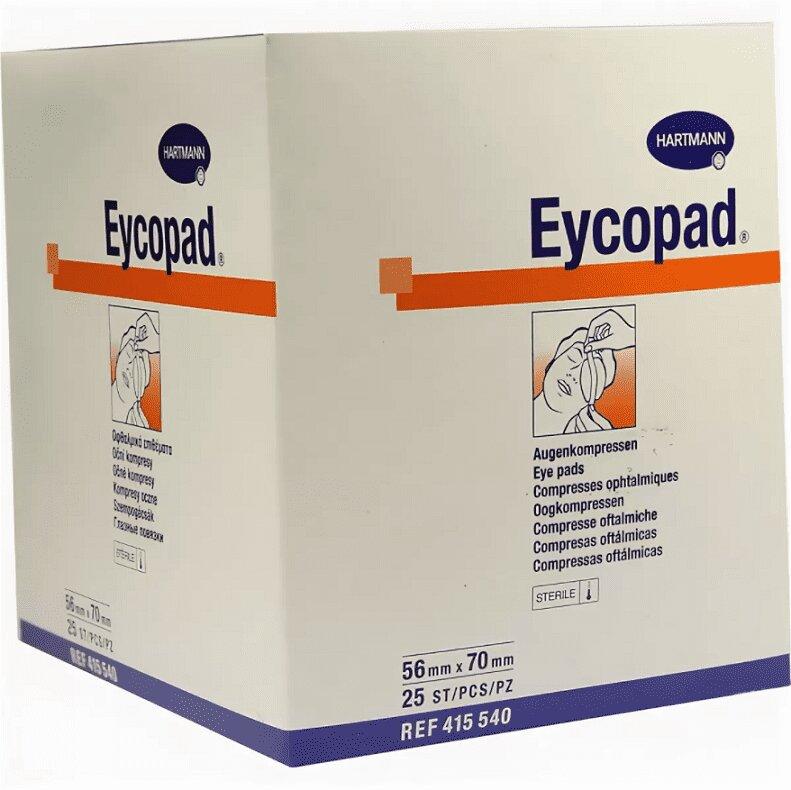 Повязка "Eycopad steril" глазные (стерильные) 56 х 70 мм. 25 шт.