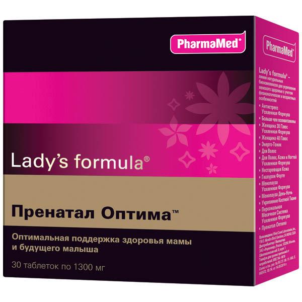 Ледис формула Пренатал Оптима д/беременных и кормящих женщин таблетки 30 шт