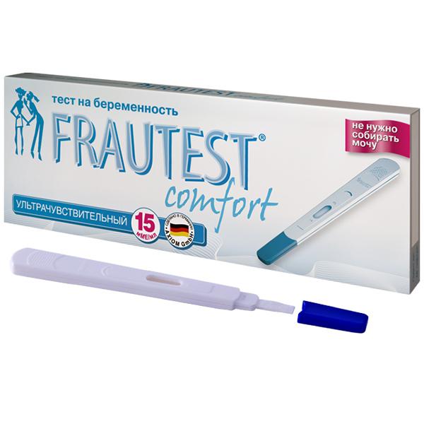 Тест на беременность Frautest Комфорт в кассете-держат. с колпачком