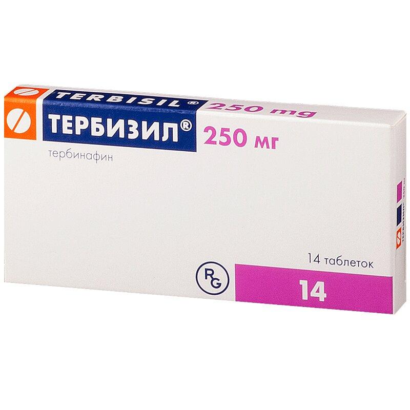 Тербизил таблетки 250 мг. 14 шт