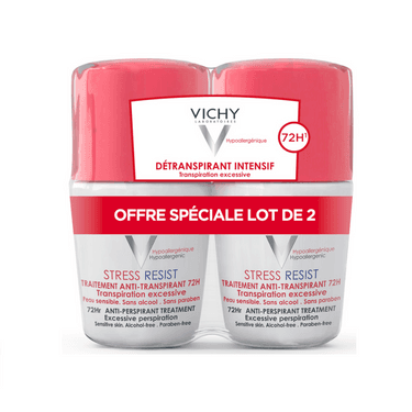 Vichy Дезодорант-шарик антистресс 72ч защиты 50 мл 2 шт скидка 50% на второй продукт