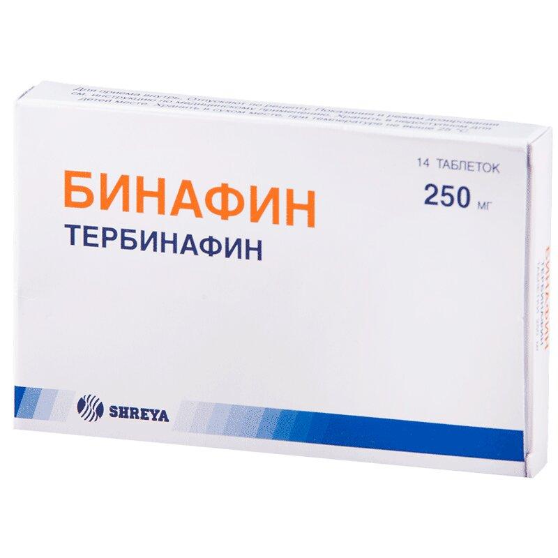Бинафин таблетки 250 мг 14 шт
