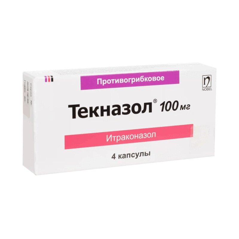 Текназол капсулы 100 мг 4 шт