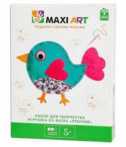 Maxi Art Набор для Творчества Игрушка из Фетра Птенчик