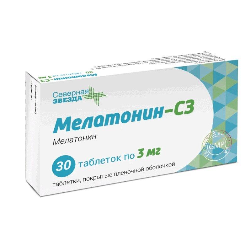 Мелатонин-СЗ таб.п.п.о.3 мг 30 шт