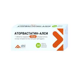 Аторвастатин-ALSI таблетки 10мг 30 шт