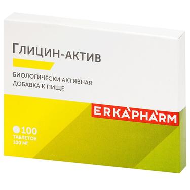 Эркафарм Глицин-Актив таб.100 мг 100 шт