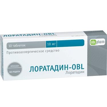 Лоратадин-OBL таблетки 10мг 10 шт