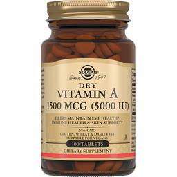 Solgar Сухой витамин А 1500мкг таблетки 100 шт