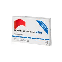 Акатинол Мемантин таблетки 20 мг 28 шт