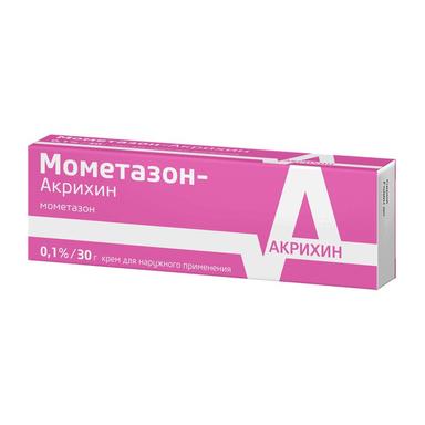 Мометазон-Акрихин крем д/наруж.прим.0,1% 30г