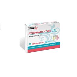 Аторвастатин-СЗ таблетки 10 мг 60 шт