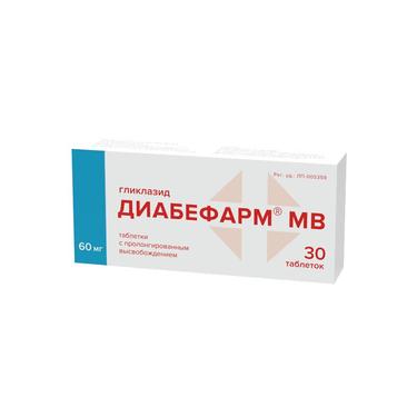 Диабефарм МВ таблетки 60мг 30 шт