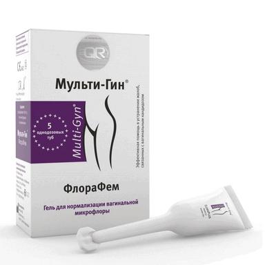 Мульти-Гин ФлораФем Гель для нормализации вагинальной микрофлоры 5мл №5