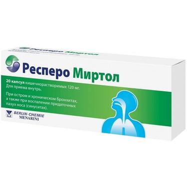 Респеро Миртол капсулы 120 мг 20 шт