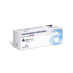 Моксонидин Авексима таблетки 0,4 мг 30 шт