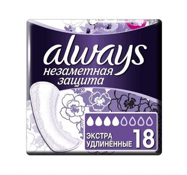 Always Незаметная Защита прокладки экстраудлиненные ароматизированные ежедневные 18 шт