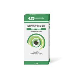 Ципрофлоксацин-Оптик капли глазные 0,3% 5мл фл.-кап.1 шт