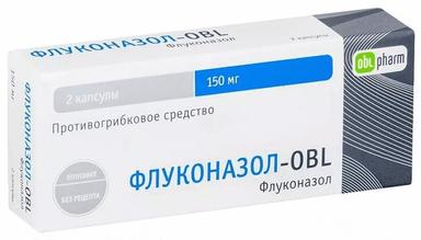 Флуконазол-OBL капс.150мг №2