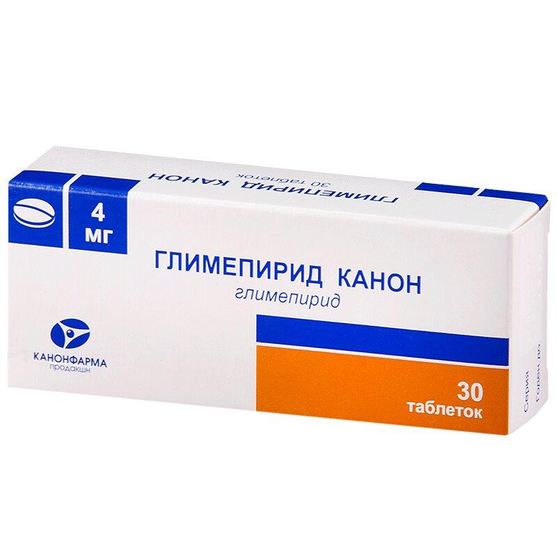 Глимепирид Канон таблетки 4 мг 30 шт