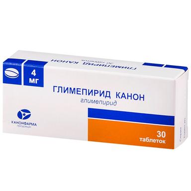 Глимепирид Канон таблетки 4мг 30 шт.