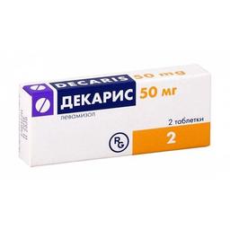 Декарис таблетки 50мг 2 шт