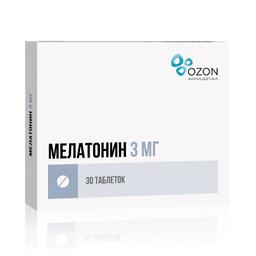 Мелатонин таблетки 3 мг 30 шт