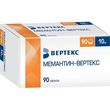 Мемантин-Вертекс таблетки 10мг 90 шт