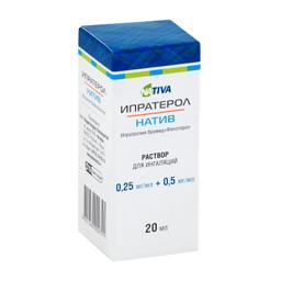 Ипратерол-натив раствор 0,25 мг/ мл+0,5 мг/ мл 20 мл 1 шт фл.-кап