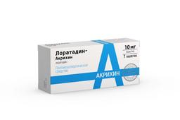 Лоратадин-Акрихин таблетки 10мг 7 шт