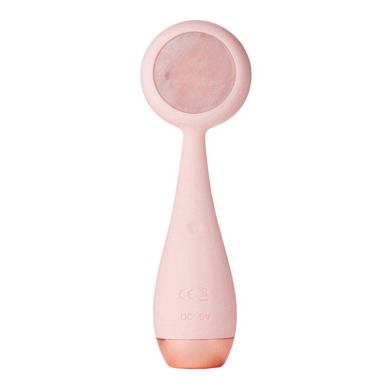 PMD Beauty ПРО Щеточка с Розовым Кварцем силиконовая базовая для очищения кожи лица пудровый