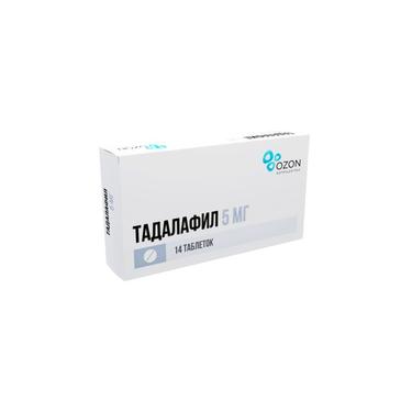 Тадалафил таблетки 5 мг 14 шт