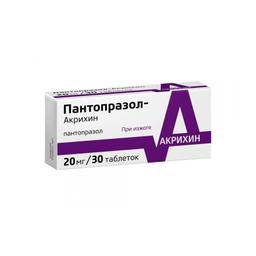 Пантопразол-Акрихин таблетки 20мг 30 шт