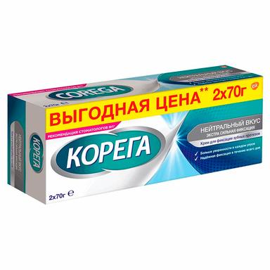Корега Крем для фиксации зубных протезов Нейтральный 70г №2